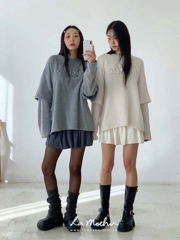 抓皺彈性裙襬洋裝